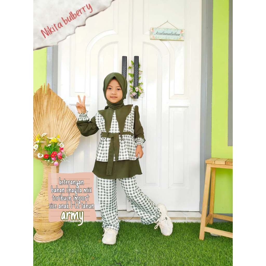 Stelan Syakila Terbaru Muslim Anak Perempuan 1-12 thn