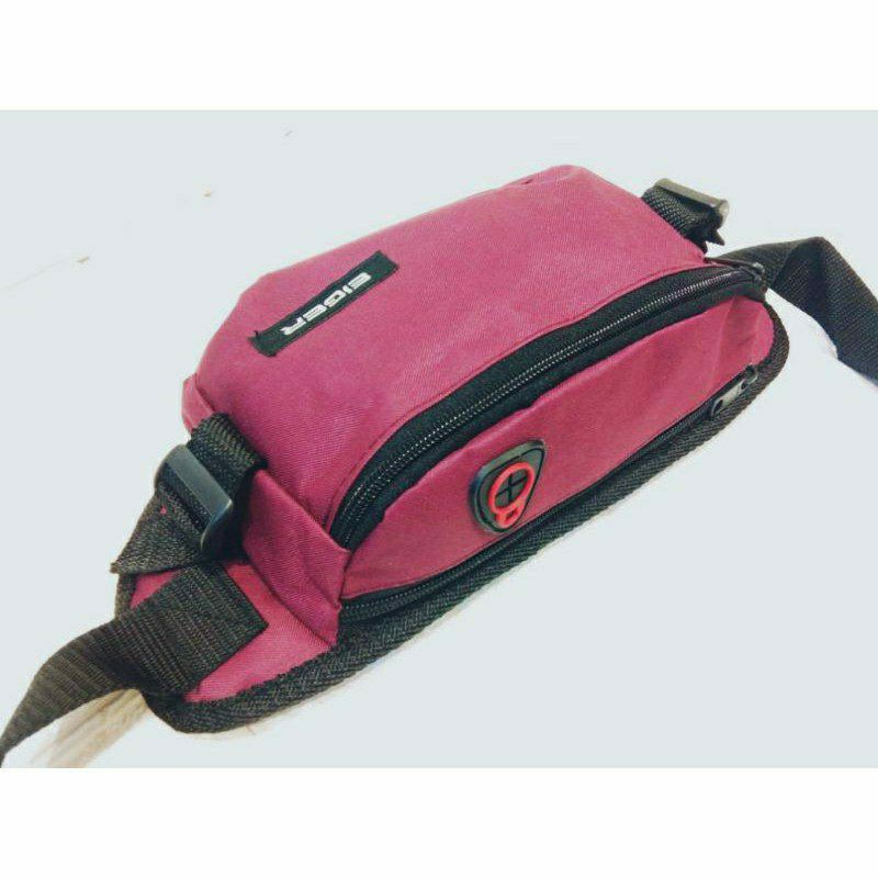 TERLARIS - TAS SELEMPANG PRIA WANITA / TAS PINGGANG / WAISTBAG - EG0088 ADA LUBANG HEADSET