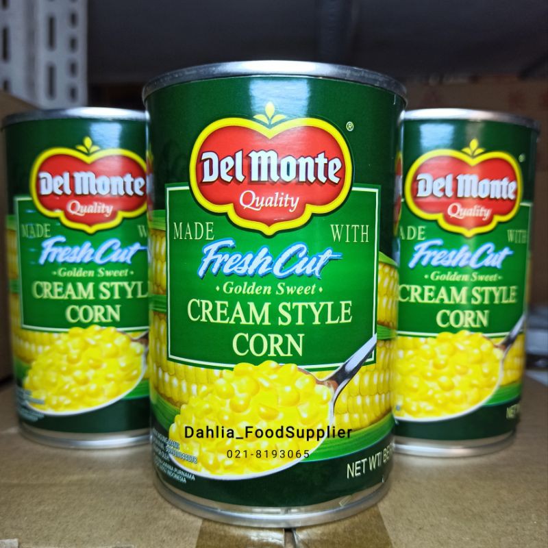 

DELMONTE CREAM STYLE CORN 425GR - jagung dalam kaleng - delmonte jagung krim kaleng fresh cut