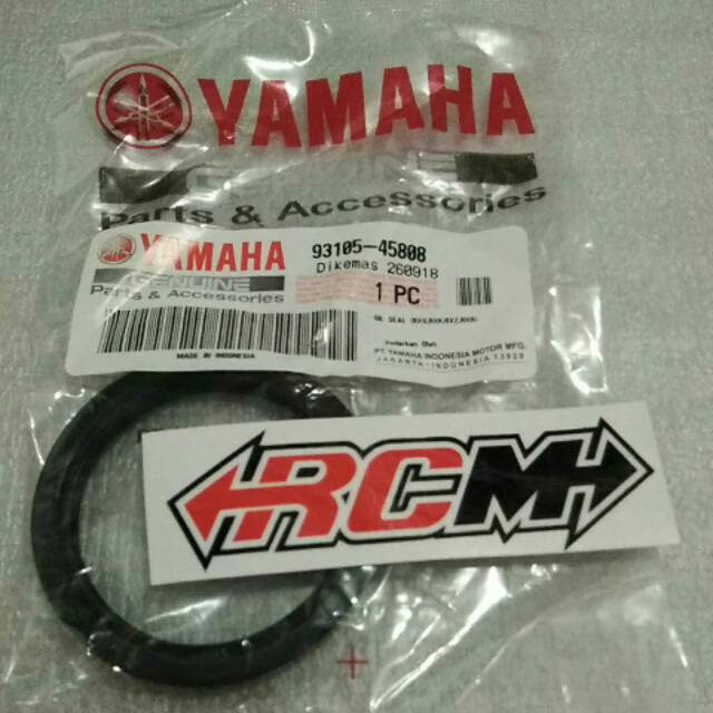 93105-45808 OIL SEAL SIL GEAR GER GIR BOX BOK RUMAH RMH SPIDO SPEEDO BAGIAN BAWAH RXKING RX-K RX K RX KING ORI ORIGINAL YAMAHA YGP ASLI