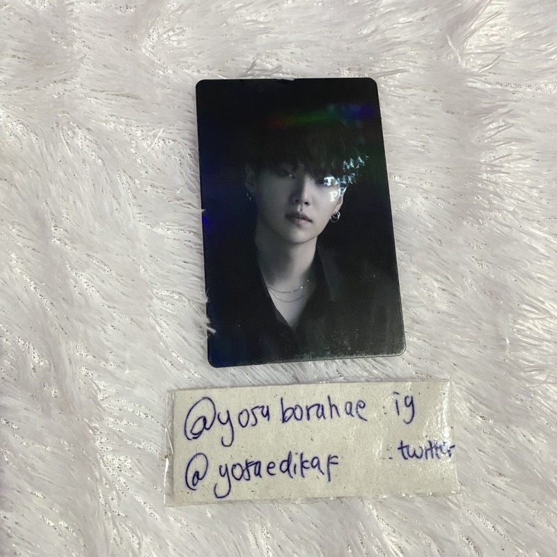 PHOTOCARD PC HOLO HOLOGRAM SUGA YOONGI MCB MOTS ONE CONCEPT BOOK