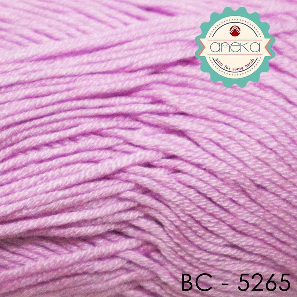 Benang Rajut Katun Bambu / Bamboo Cotton Yarn 1 - 5265 Ungu Lavender