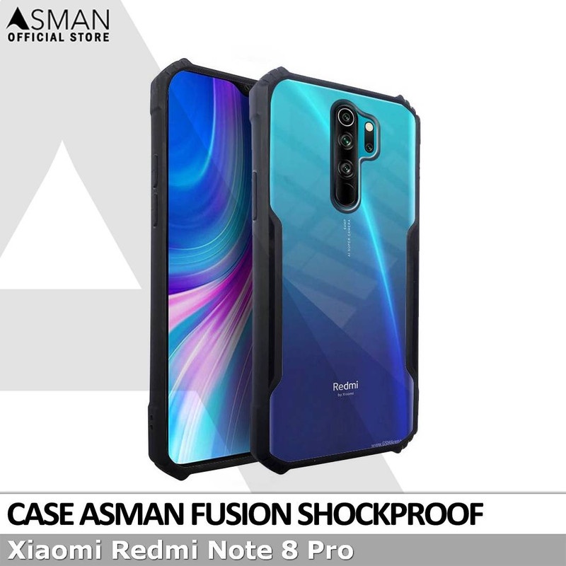 Asman Fusion Xiaomi Redmi Note 8 pro Case Premium Amor Acrylic