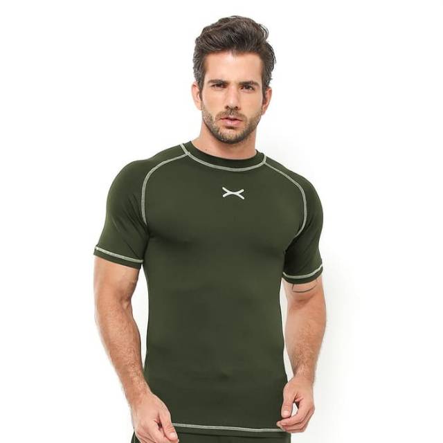 FTS-021AR Kaos sport fitness bodyfit FLEX army