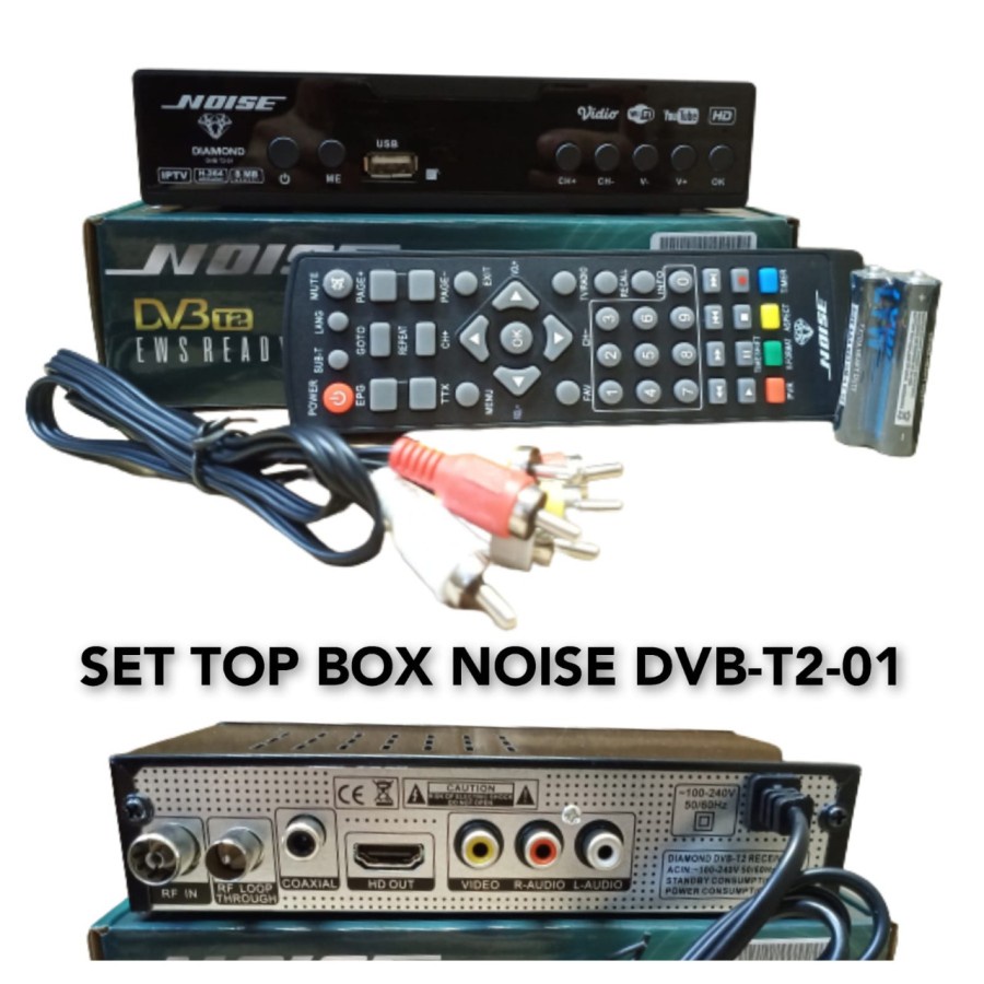 SET TOP BOX NOISE DVB T2-01 RECEIVER TV NOISE DVBT2-01 DIAMOND