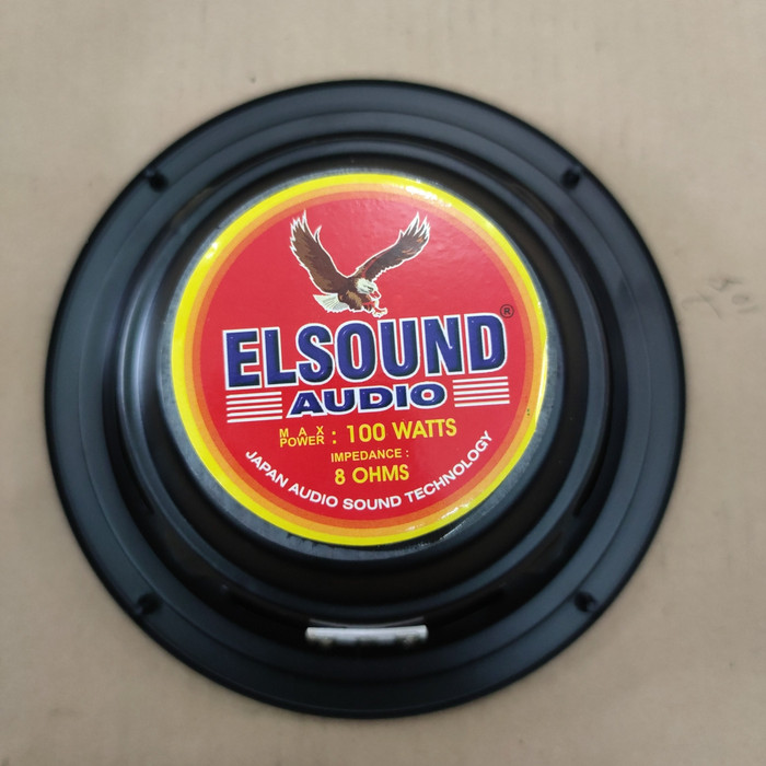 Promo Speaker Elsound 6inch 100watt MT hitam/ Elsound 6 inch 100watt