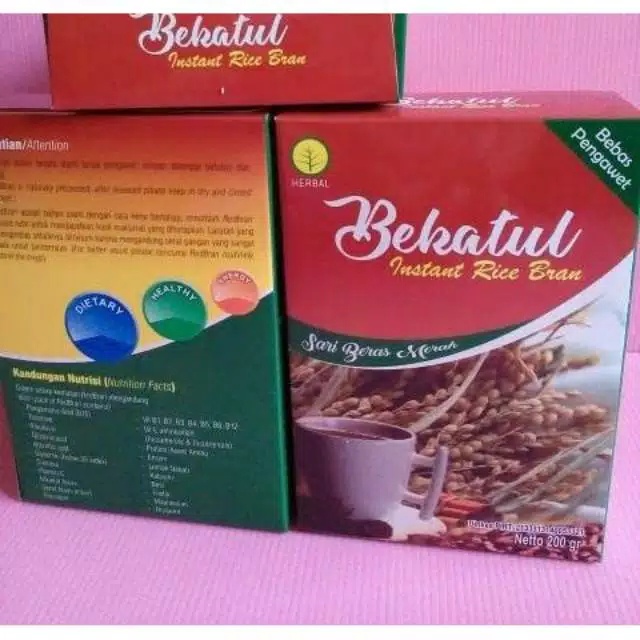 

Bekatul Beras Merah instant rice bran 100% alami Bekatul Merah