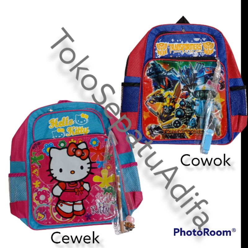 [BISA COD] Tas Anak TK / SD Perempuan Laki-laki / Ransel Sekolah / Tas Murah