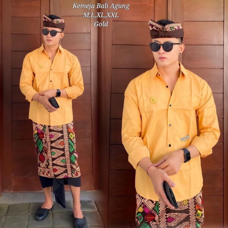 Kemeja Bali Agung/Kemeja Pria/Pakaian Adat Bali