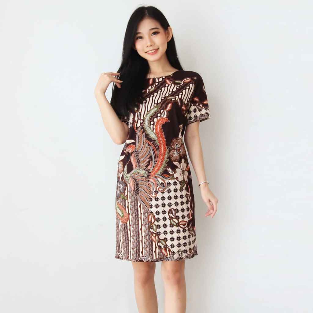 Baju Batik Wanita - Ceongsam Batik Wanita 038 MVP-Brown A