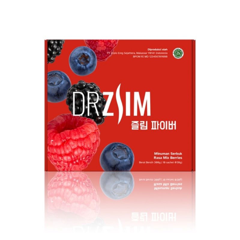 

DRZLIM Detox Fiber Zlim | Minuman Serbuk Rasa Mixberry