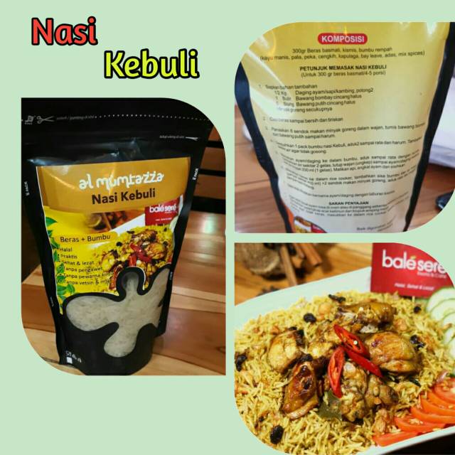 

Beras Basmati Al Mumtazza, instan, praktis/ varian Kebuli,, Biryani, Kabsah, Mandhii