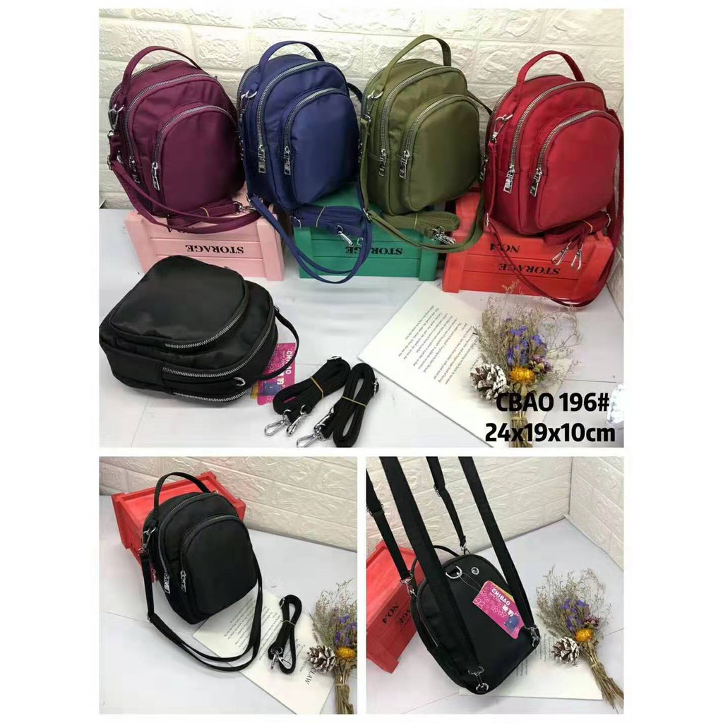 Tas Wanita Import Jinjing dan Selempang CHIBAO Mini CB196 196 Bahan Parasut Kualitas Super High Qual