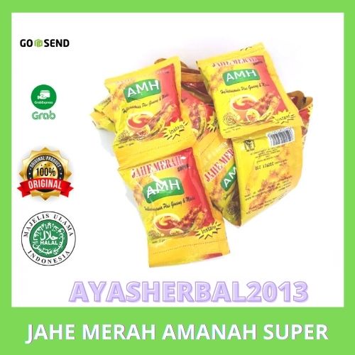 

Jahe Merah Super Amanah AMH Jahe Amanah Sule Beli Paket 5 Renceng Menjaga Kesehatan