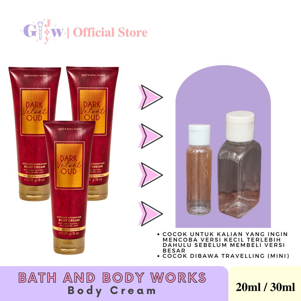 [SHARE IN JAR] BATH AND BODY WORKS - DARK VELVET OUD body cream | ultimate hydrate with sea butter hyaluronic acid perawatan kecantikan tubuh badan mencerahkan original asli ori murah termurah pelembab botol bottle decant parfum bbw scrub daki