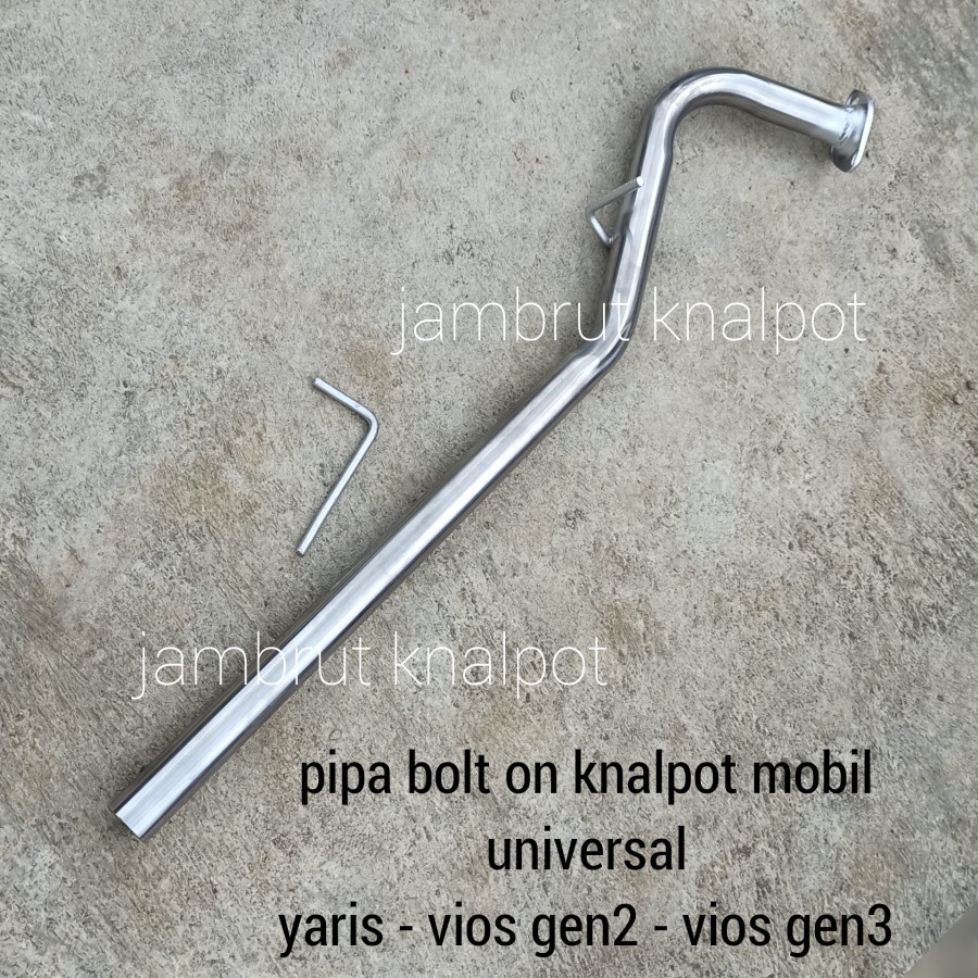 pipa bolt on knalpot mobil yaris - vios gen2 - vios gen3 berkualitas