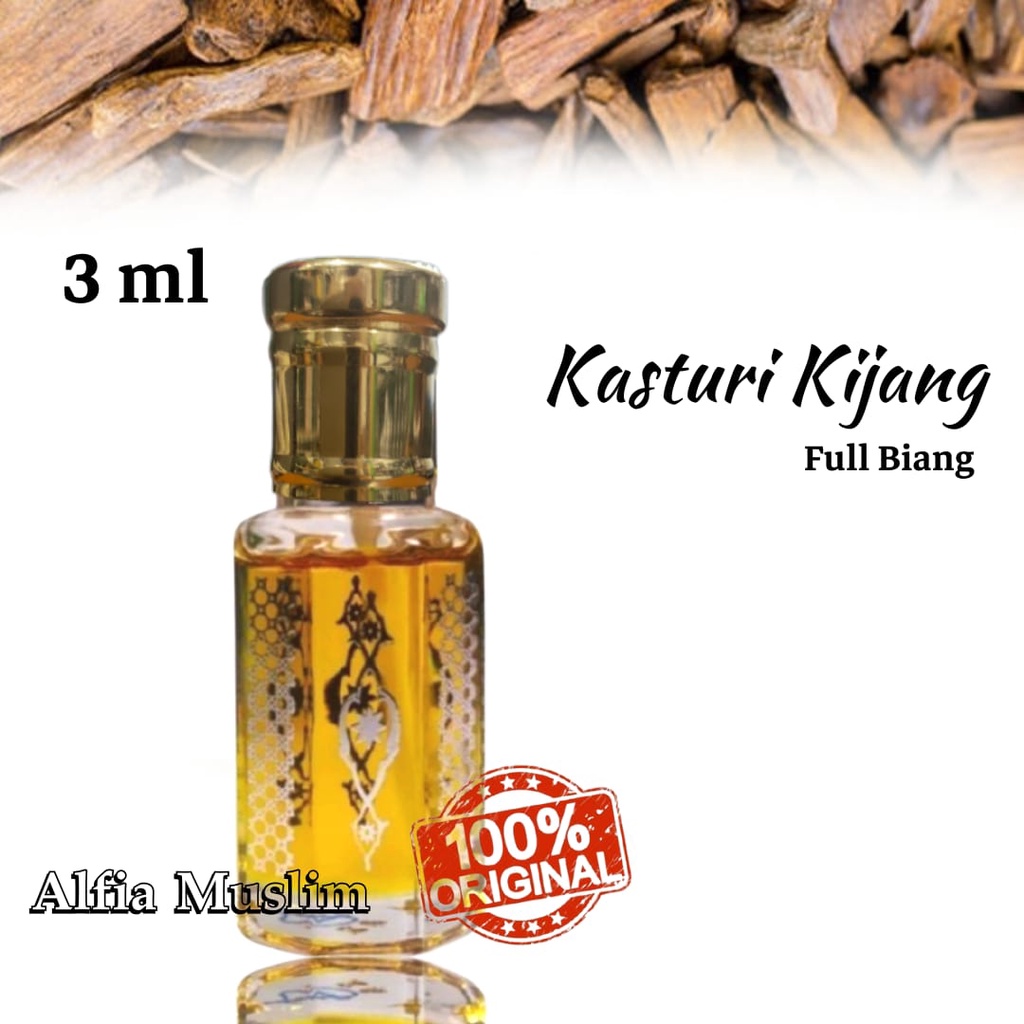 Parfum Saudi Kasturi Kijang Full Biang 6 ML Dan 3 ML Aroma Saudi Exclusive