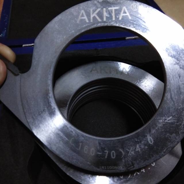 MATA PISAU FINGER JOINT CUTTER 160 x 4 x 70 x 2T AKITA 10 PCS