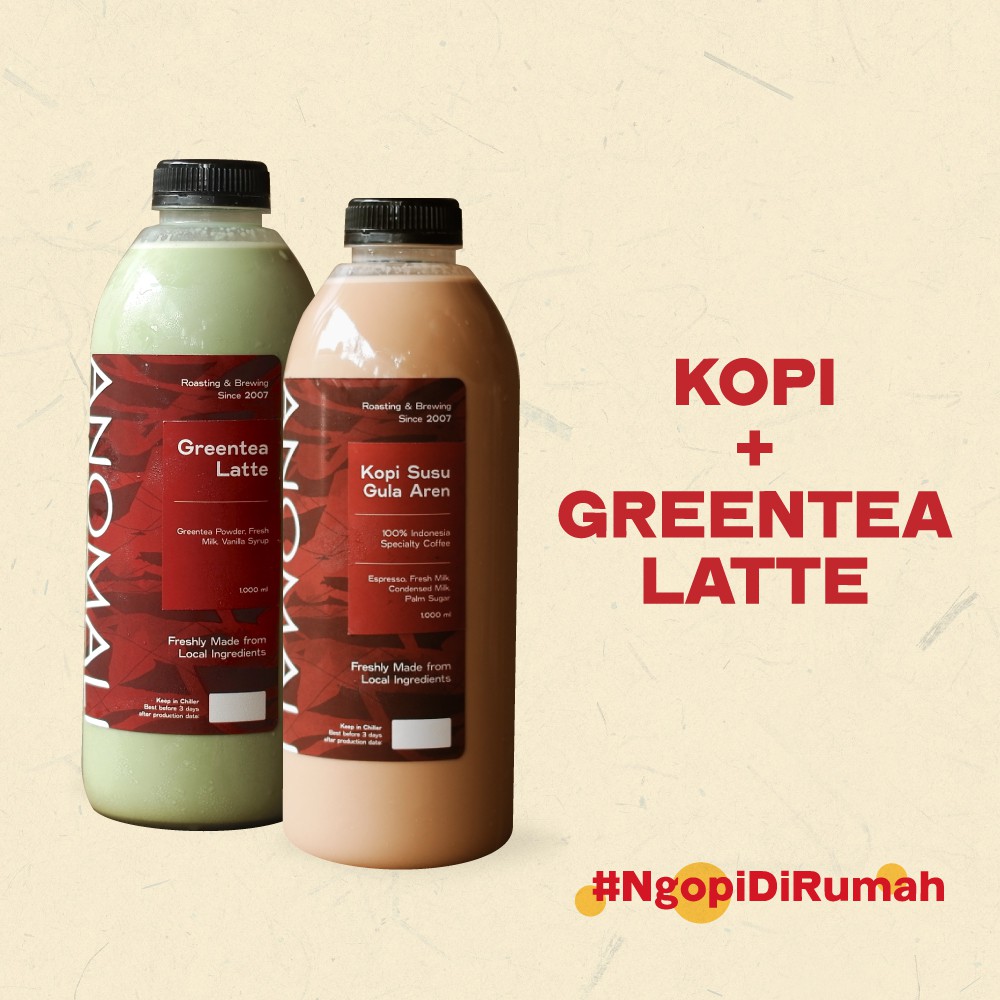 

KOPI + GREENTEA LATTE (Khusus Kurir Instant/ Same Day)
