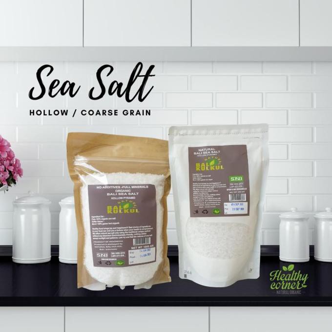

Sea Salt Coarse Grain - Hollow Pyramid - Kosher Salt 500 g Bali Kulkul SPECIAL