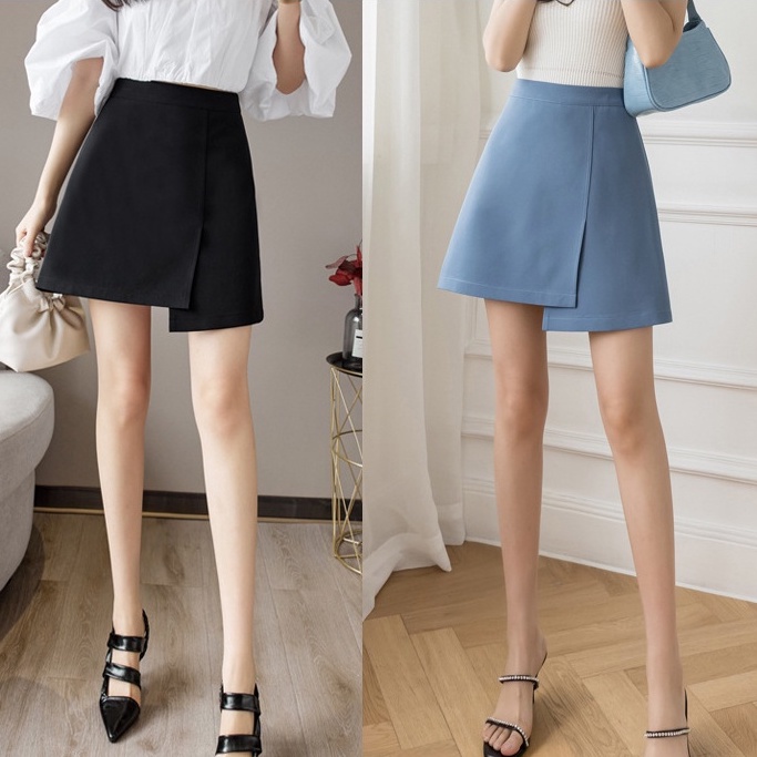 [Premium] Korean Mini Skirt Iregullar Vintage Rok Pendek 2278 (S/M/L)