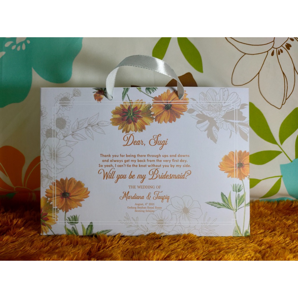 

PREMIUM Paperbag LANDSCAPE P33xL8xT22 Bridesmaid Wedding MURAH