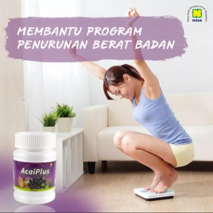 [COD] AcaiPlus Nasa Original Obat Diet Pelangsing Badan Alami Tubuh Asli - Acaiplus Nasa Acai Berry 