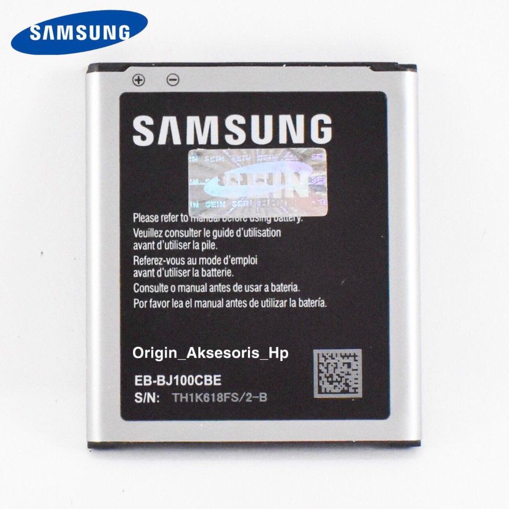 Baterai Samsung Galaxy J1 2015 (J100) Original SEIN 100% dc 88