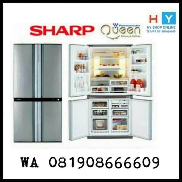 KULKAS SHARP 4 PINTU HYBRID - SJ IF 90 PBSL - SJ-IF90PB/SL