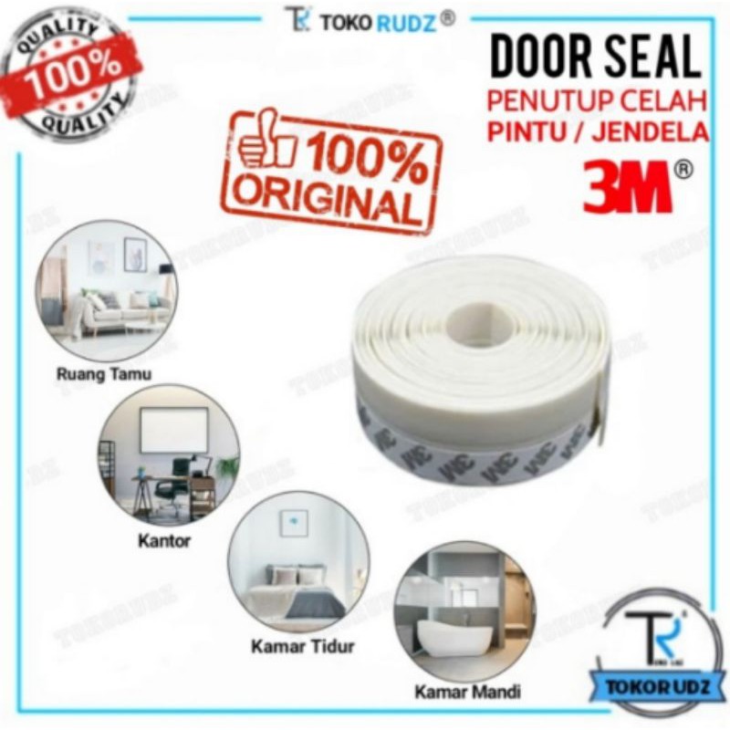 1 Roll 5 Meter Door Seal Karet Penutup Lubang Pintu Celah Jendela 3M Original