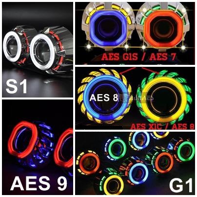 Projector Aes Double Ae & De Lensa Ultimate Balast 55 Watt Hykux Dan Bohlam Hid 55 Watt Paket Mobil