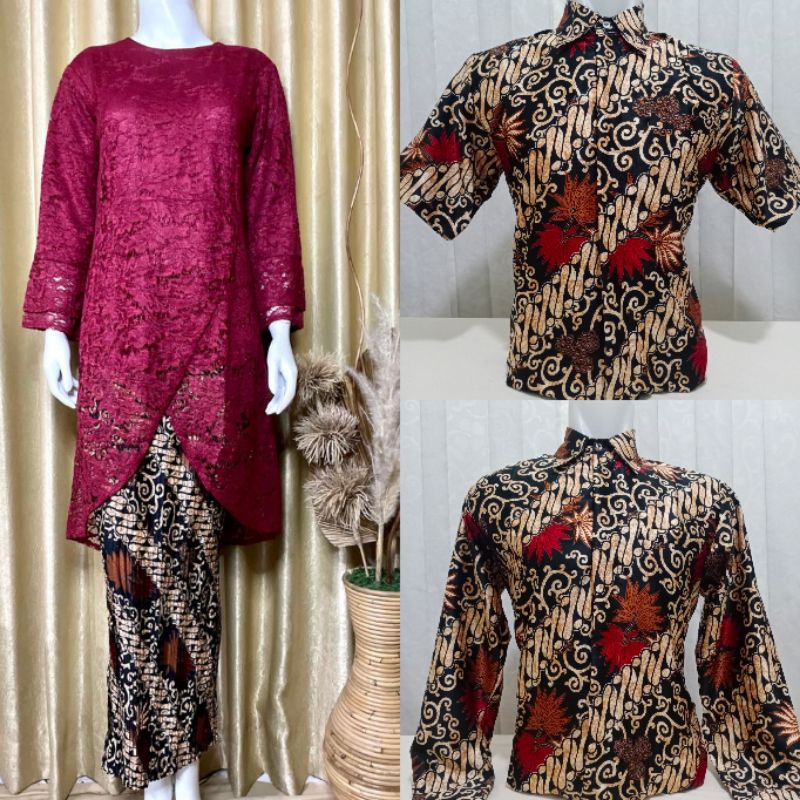 SETELANKEBAYACOUPLEMODERN/SETKEBAYACOUPLEMURAH/KEBAYA COUPLE BAPAK IBU DAN ANAK/KEBAYA COUPLE LAMARAN/SETKEBAYACOUPLEMURAH/