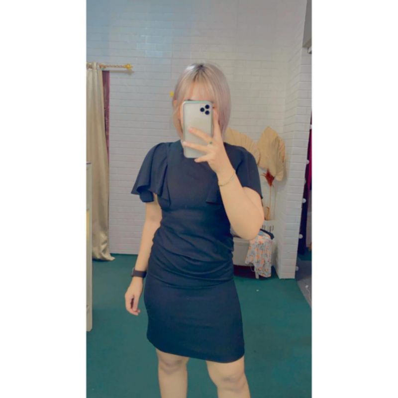 korean dress black