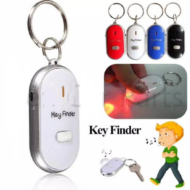 (SKR) Gantungan Kunci Siul / Key Finder Bisa Berbunyi Jika Anda Bersiul Oval 4 Warna