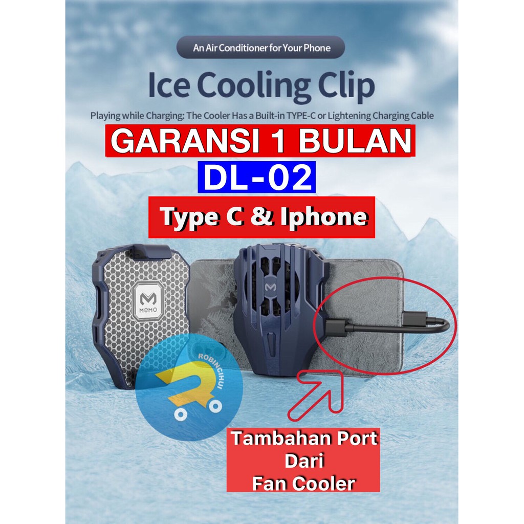 Fan Cooler Radiator DL02 - Pendingin Hp Gaming - Coolingfan gaming - fan cooling radiator - Memo