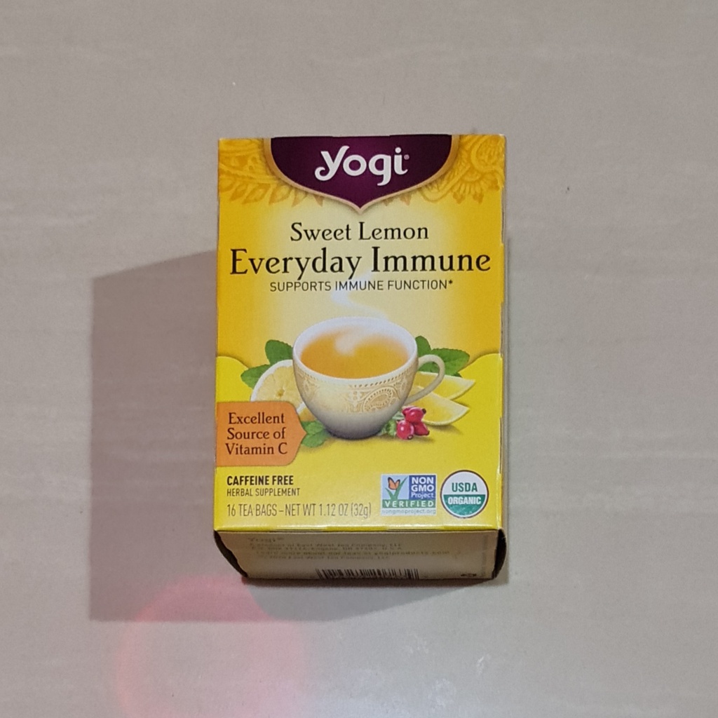 Yogi Tea Sweet Lemon Everyday Immune Caffeine Free 16 x 2 Gram