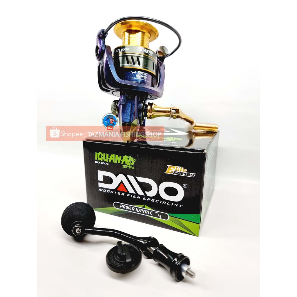 Reel Daido IGUANA spin Elite series terbaru extra handle bearing di line roller