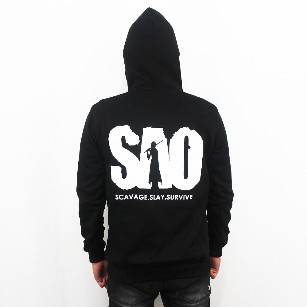 JAKET SAO - JAKET SWORD ART ONLINE - JAKET KIRITO SAO - HOODIE SAO - JAKET HOODIE PRIA ANIME SAO 1