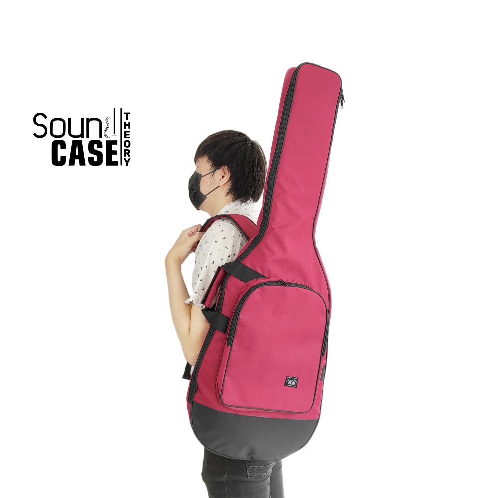 Tas Gitar Elektrik / Softcase Gitar Elektrik Maroon