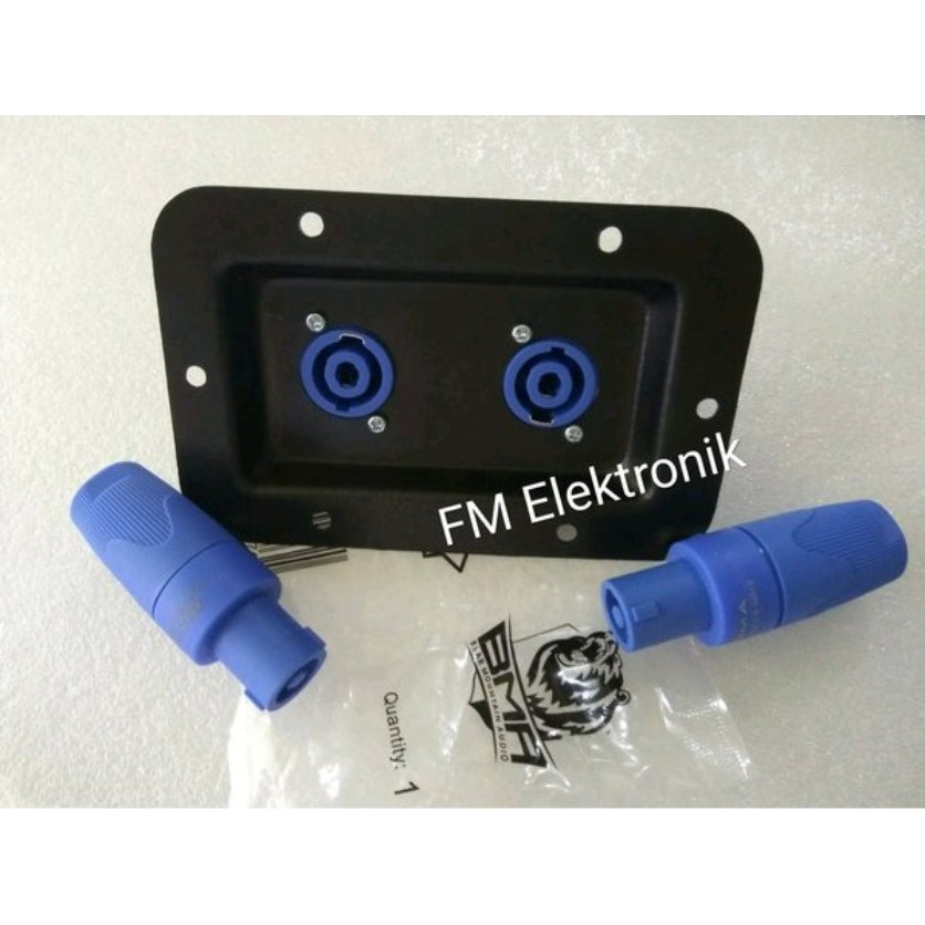 Terminal box speaker besi Jack Jek spikon BMA Soket speakon Soket spikon BMA