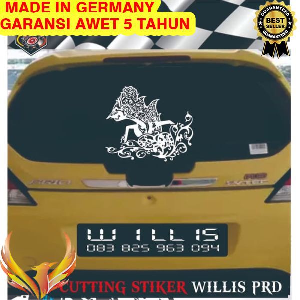 TERMURAH Stiker Sticker Cutting Kaca Mobil Wayang Kresna Phoenix Star