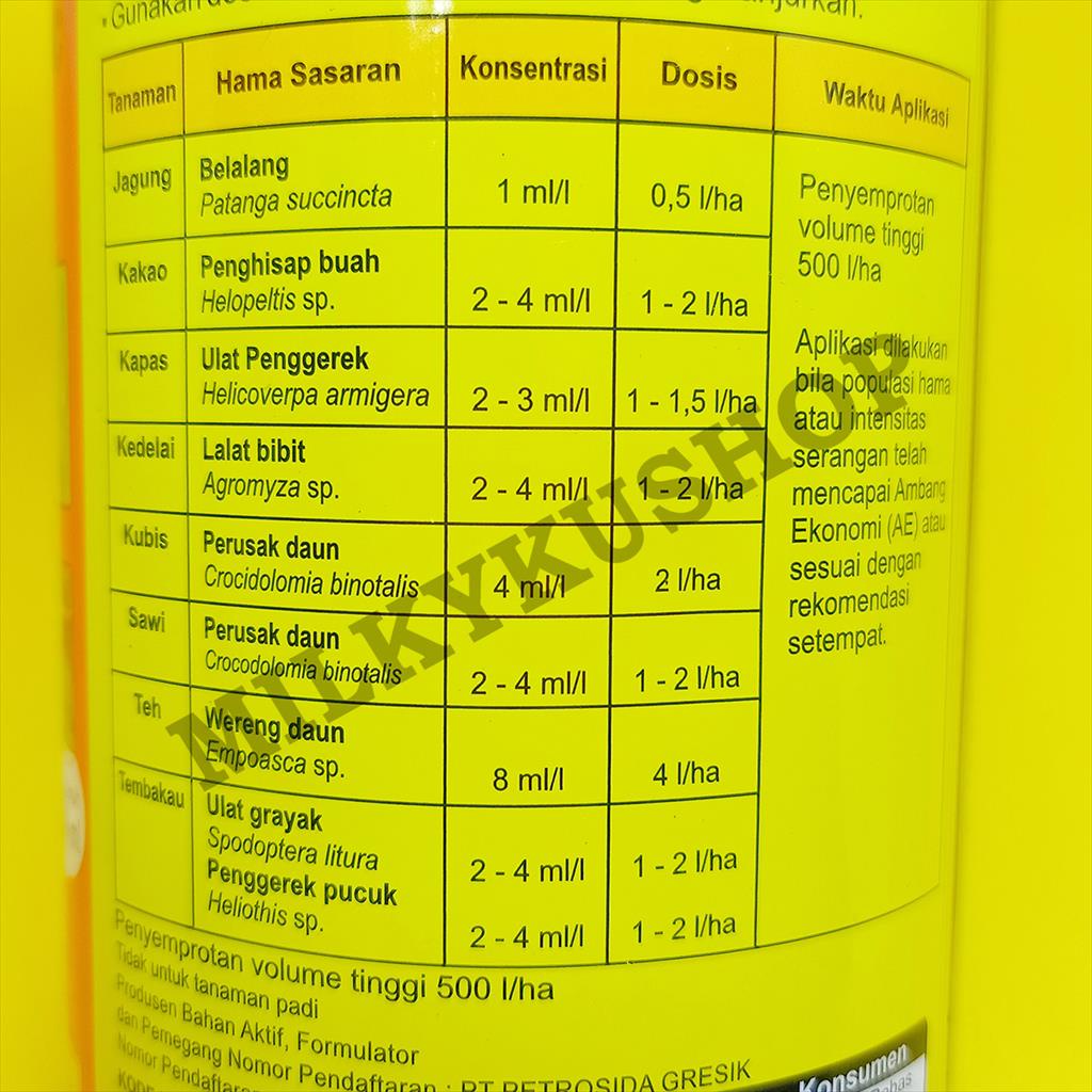 SIDAMETHRIN 50 EC 400 ML  KEMASAN PABRIK INSEKTISIDA PEMBASMI ULAT