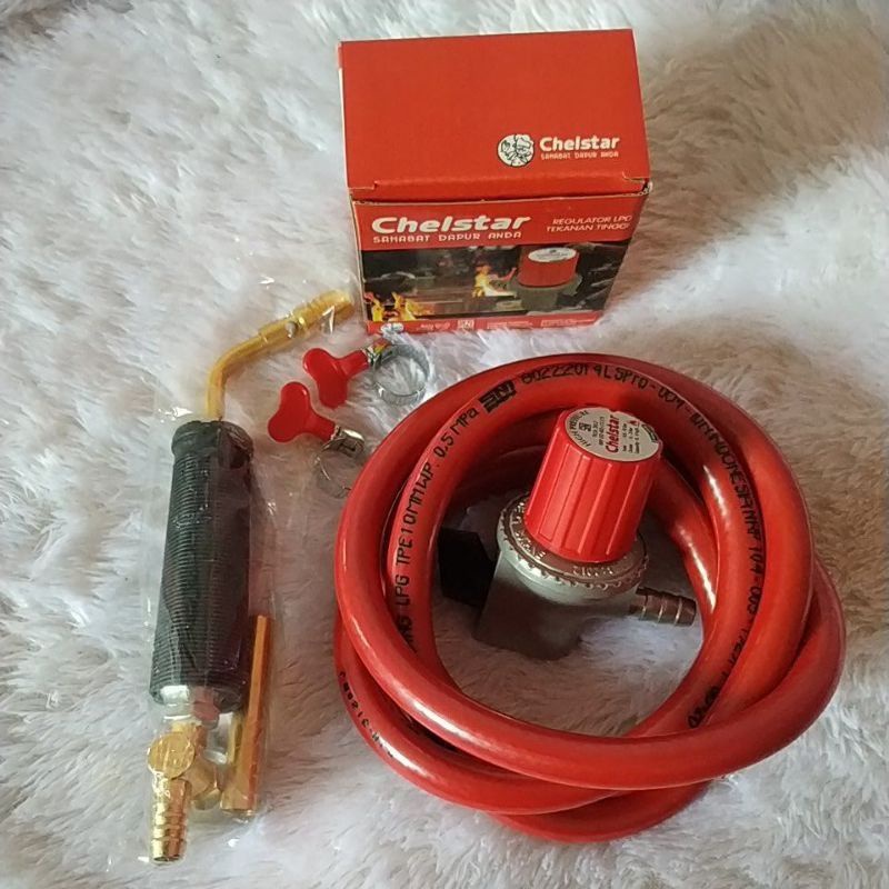 Gas Torch mini (paket komplit) alat las gas LPG torch portable kepala heating bahan kuningan