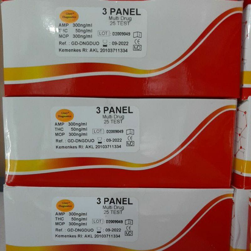 Glory Narkoba Test 3 Parameter 25 Pcs