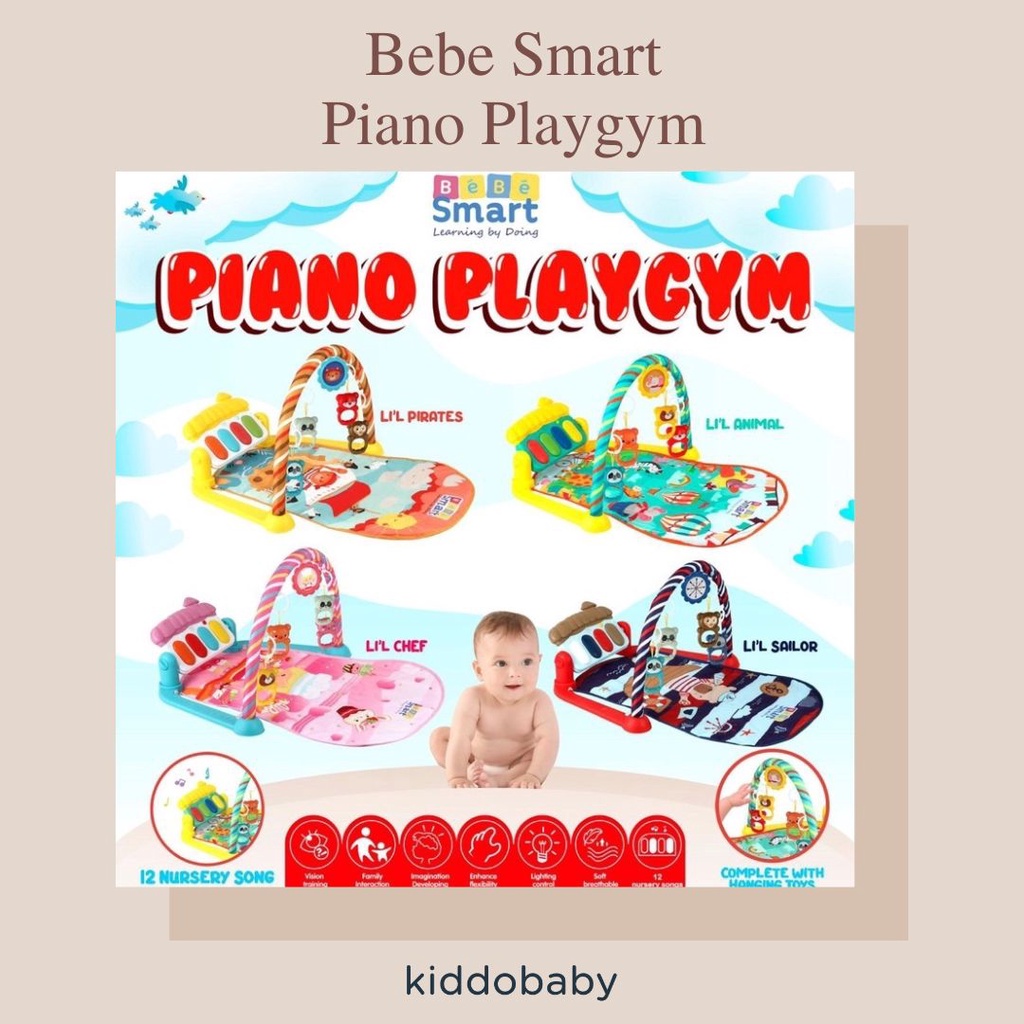 Bebe Smart Piano Playgym | Mainan Edukasi Anak