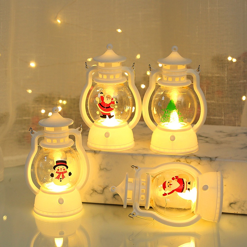 Produk Natal Lampu Malam Portabel Stanta Claus Snowman Lampu Hiasan Rumah Untuk Hadiah Tahun Baru Anak-Anak Led Dekorasi Lampu Tenaga Baterai