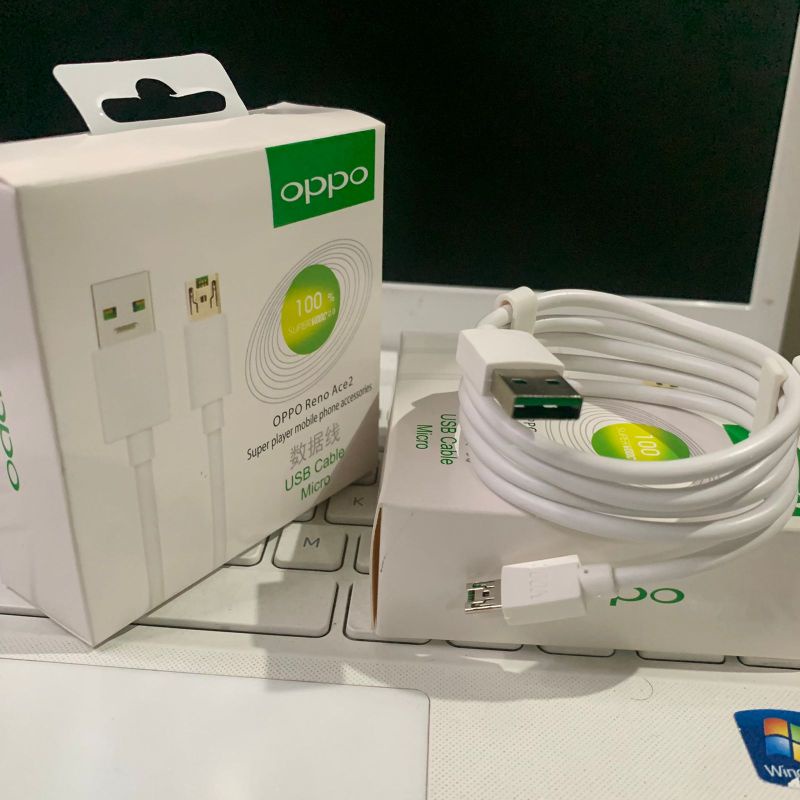 Kabel Data Oppo Original 100% Reno Ace 2 Micro Usb Support Fast Charging Packing Import