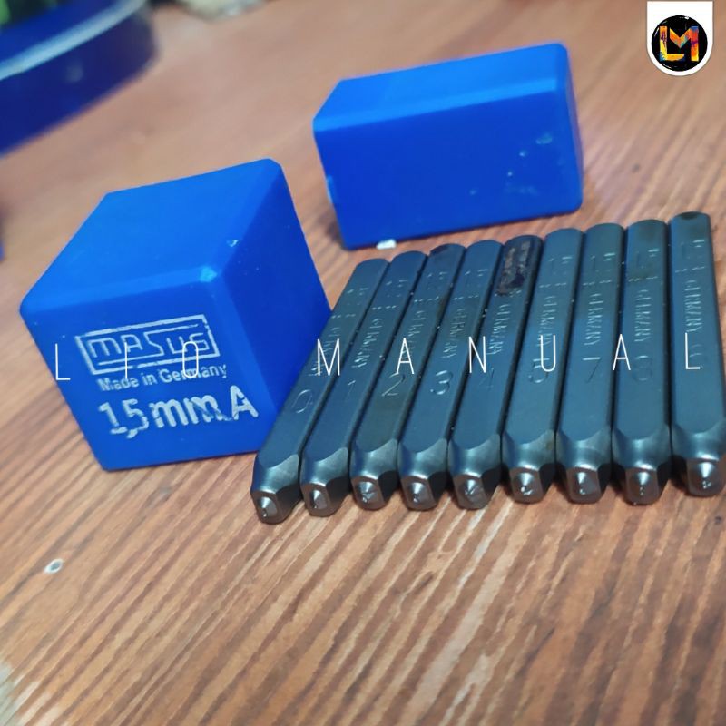 

angka ketok 1,5 mm masus Germany Stamp punch number 1,5 mm