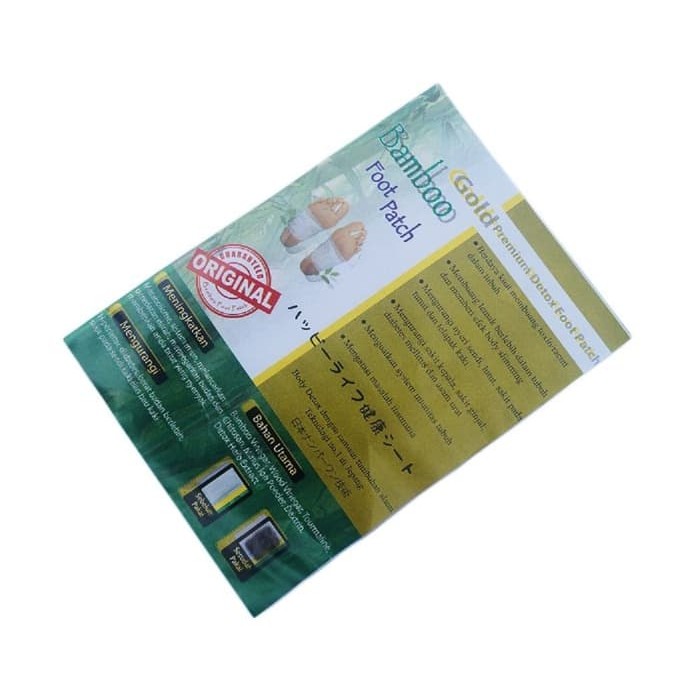 Koyo Kaki Bamboo - Bambo Foot Patch - Gold - bambu Kiyome Original