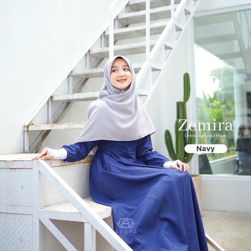 ZEMIRA DRESS BY ARAFA HIJAB - GAMIS ARAFA HIJAB - GAMIS MURAH - GAMIS POLOS